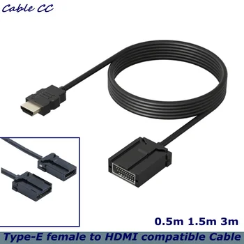 0,5 M HDMI suderinamus vyrų 1.4 Versijos HDMI suderinamus E Tipo Moteris AF HDMI suderinamus Moterų Automobilinis HD Vaizdo Skirta Kabelis