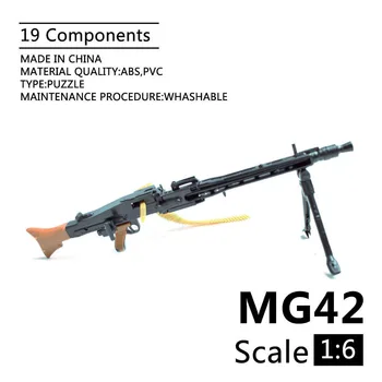 1:6 MG42 Bendrosios Paskirties kulkosvaidis Montavimas Ginklą Modelio Surinkimo Plastiko Ginklas 1/6 Kareivis Kariniai Blokai Žaislas
