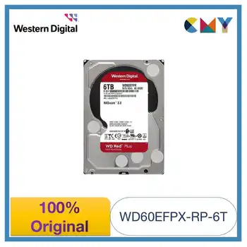 100% Originalus Western Digital WD Red Plius 6TB 3.5 HDD NAS Vidinis Kietasis Diskas SATA 7200 rpm WD60EFPX