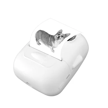 10PK white label Nešiojamų Lipdukas Spausdintuvo P50 Mini Bluetooth Terminis Etikečių Spausdintuvas inkless spauda 