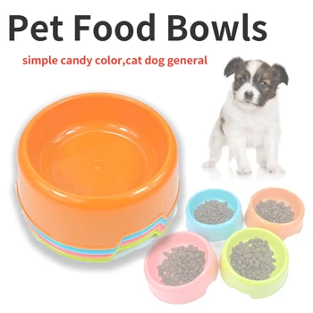 1PC Saldainiai spalvos šunų būdos pet feeder konteinerių kačių maisto dubenį mažylis šunų priedai nešiojamų turas jausmas pet produktų šuo