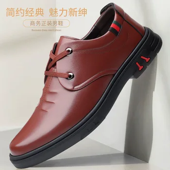 2023 NAUJŲ Verslo atsitiktinis vyriški batai vyriški oficialų odiniai batai butas su visais kokybės tendencijos Europos mados odos batai