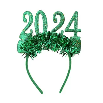 2024 Lankelis Naujųjų Metų Lankelis Naujųjų Metų Plaukų Lankelis Laimingų Naujųjų Metų Lankelis Naujųjų Metų Šaliai, Galvos Apdangalai, Lankelis