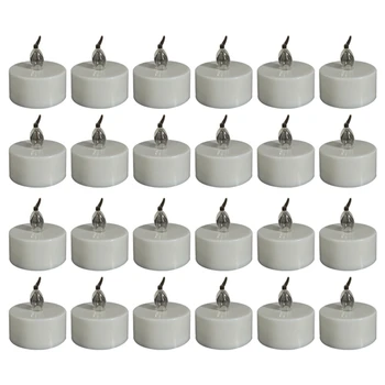 24Pcs/Set Kalėdų Žvakių Šviesos diodų (LED Elektroniniai Žvakių Šviesos Gimtadienio Išpažinties Romantiška Pažaboti Rekvizitai