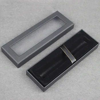 300pcs/lot 17.5x6x2.3cm Pen box popieriaus langelį bendros kūrybos dovanų pakuotės kartono dėžutė kartoninė knyga dėžutė su plastiko pvc langą