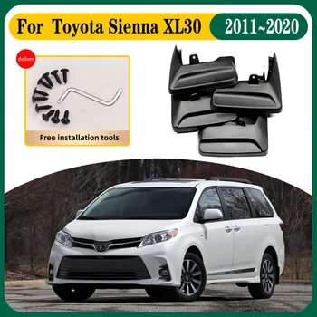 4X Automobilių Purvasargių Toyota Sienna 2018 Priedai XL30 2011~2020 Automobilių Purvo Atvartais Splash Guard Priekiniai Galiniai Sparnai Automobilių Reikmenys