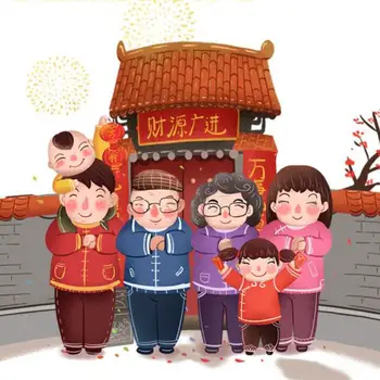 6pcs Animacinių filmų Popieriaus Raudona Paketinių Sutirštės Mielas Triušis Metų Pinigų Paketas 2023 Kinų naujieji Metai Apdaila
