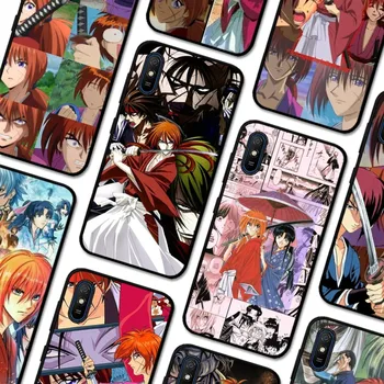 Anime Rurouni Kenshin Telefoną Atveju Redmi 5 6 7 8 9 10 plius pro 6 7 8 9 GO K20 K30 K40 pro plus F3 Fundas
