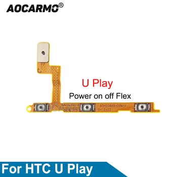 Aocarmo HTC U Groti Power On Off + garso Mygtuką, Flex Kabelis atsarginės Dalys