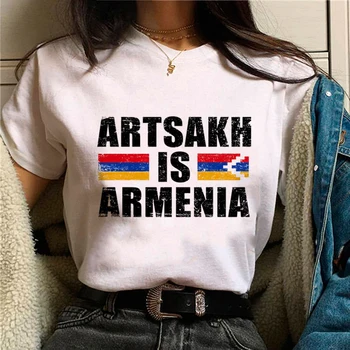 Armėnija marškinėlius moterims manga komiksų Y2K t-shirts mergina harajuku drabužiai