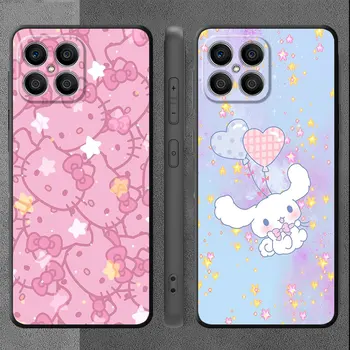 Atveju Huawei Honor X8 8X X9a X7 90 Lite 70 50 20 30 Pro P40 Y9 2019 P Smart Z Funda Telefono Dangtelį Hello Kitty Kuromi Melodija