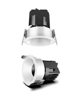 Aukštos kokybės Led Downlight Embedded Lubų Lempa, Prožektorius Aliuminio COB Šviesos 7W10W12W AC110V 220V Home Office Parduotuvėje Ra≥92