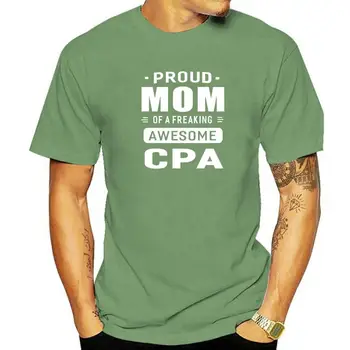 Didžiuojamės, Mama Yra Nuostabus CPA T-Shirt Moterims, Dovana Paplitusi Atsitiktinis Topai Marškinėliai Medvilniniai Marškinėliai Vyrams Dizainas