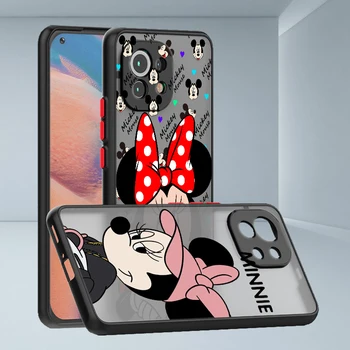 Disney Mickey Mouse Už Xiaomi Mi 13 12T 12S 12X 11T 11X 11i 10i 10T Pro Lite Ultra Matinio Permatomas Telefono dėklas