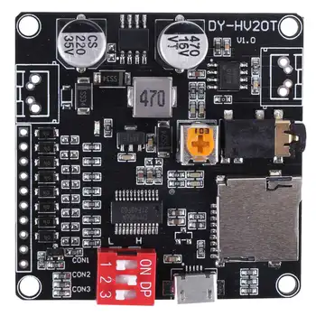 DY-HV20T 12V/24V Maitinimo Supply10W/20W Balso Atkūrimo Modulis Remti Micro-SD Kortelėje MP3 Muzikos Grotuvas Arduino