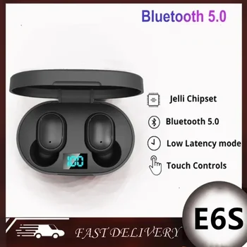 E6S Ausinės Bluetooth 5.1 Belaidžio 