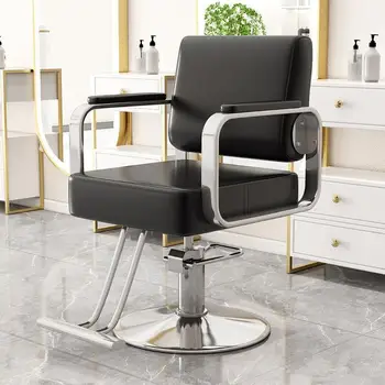 Geležinkelių Estetinės Barber Kėdės, Kirpykla Metalo Makiažas Kosmetikos Barber Kėdės Veido Stilistas Silla Giratoria Baldų Salonas
