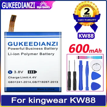 GUKEEDIANZI 600mAh Baterija Skirta kingwear Smart Žiūrėti KW88 Pro KW88Pro Bateria