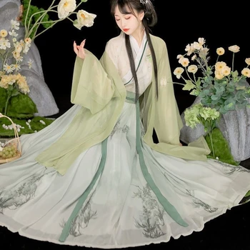 Hanfu Suknelė Moterims Senovės Kinų Song Dinastija Hanfu Nustatyti Moterų Cosplay Kostiumas Šalis Derliaus Hanfu Suknelė 3pcs Rinkiniai Moterims