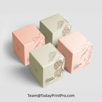Individualų Logotipą, Dramblio Kaulo Kartono Eterinio Aliejaus Pakuočių Lankstymas Dėžutės Popieriaus Dėžės, Kosmetikos