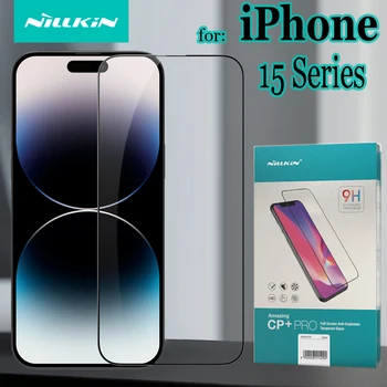 iPhone 15 Pro Max Grūdintas Stiklas Nillkin 9H Aišku Ultra Plonas Visišką Glass Ekrano apsaugos iPhone15 Plius 15Pro