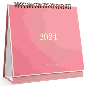 Kalėdų Dovanos Stalo Kalendorius Raštinė Memorandumas Naudai 2024 Stalas Planuotojas Mėnesio Popieriaus Goodies