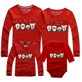 Kalėdų Kostiumas Naujųjų Metų Motina Dukra Drabužiai Moterims, Vyrams, Vaikams, T-shirt Baby Romper Kalėdų Šeimos Atitikimo Komplektus