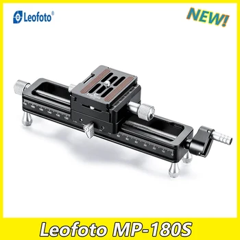 Leofoto MP-180S Makro Fokusavimo Geležinkeliais Sukasi Arca Tipo QR Sistema (7.1