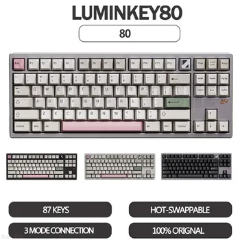 Luminkey80 Žaidėjus, Mechaninė Klaviatūra Tarpiklis Hot Swap Keycaps Pbt 3 Režimas Belaidę Klaviatūrą, Rgb Apšvietimu Pritaikyti Žaidimų Klaviatūra