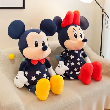 Mielas 35cm Disney Mickey Minnie Pliušinis Žaislas, Lėlė Pora Mickey Mouse Žaisti Vaikų Pagalvę Lėlės Veiklos Vestuvių Dovana Karšto Žaislai