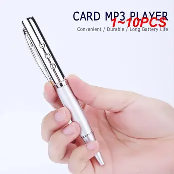 Muzikos Pen Mp3 Mini Pen Dizainas, Plug-in Kortelės, 3.5 mm Mygtuką Kontrolės Lossless Garso Supportstf Kortele, Mp3