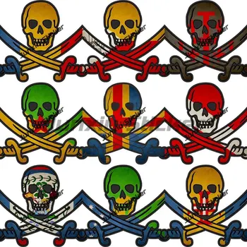 Nacionalinė Vėliava, Piratų Lipdukai Rumunija, Belizas, Portugalija Kolumbija Jack Rackham Piratų Lipdukai Apdailos Animacinių Filmų Priedai