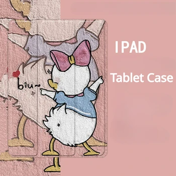 Naftos Tapybos Stilius, Animacinių filmų Antis Tablet Case for iPad Pro Oro 3 4 5 Mini 4 5 6 Mielas iPad10 2022 10.9 Tablečių Apsauginis Dangtelis
