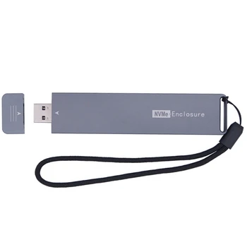 NAUJAS-M2 SSD Atveju NVME Talpyklos M. 2 USB TIPAS-3.1 SSD Adapteris NVME PCIE M Klavišą SSD Disko Dėžutė