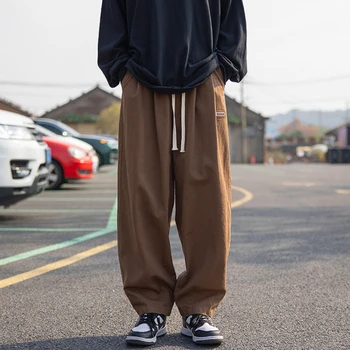 Naują Pavasario Vyrų Medvilnės Atsitiktinis Kelnės Harajuku Stilius Streetwear Vyrų Mados Kelnės Vyrų Prarasti Tiesiai Sweatpants 5XL-M