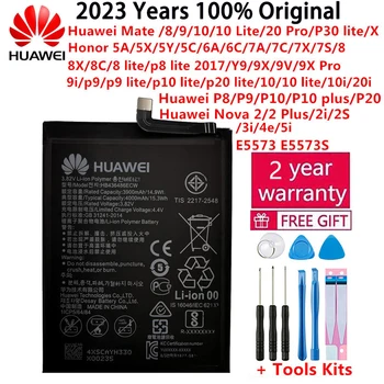 Originalios Baterijos Huawei Mate Nova Garbę 2 3 5C 5A 7C 6A, 7, 7A 7X 8 8A 8C 8X P8 9 Y9 P9 10 P10 20 P20 Lite Plus Pro Baterijas