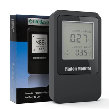 Oro Kokybei Stebėti Namų Nešiojamų Radono Detektorius Baterijomis, Radono Dujų Analizatorius