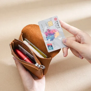 Paprasta Moterų Oda Monetos Rankinėje Multi-Card Maišelį Moterų Didelės Talpos, Galite Įdėti Smulkių Papuošalų, Monetų Piniginės