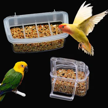 Papūga Finansuojančiojo Girtuoklis Paukščių Reikmenys Paukštis Papūga Narve Paukščiai Vandens Kabinti Dubenį Finansuojančiojo Dėžutės Pet Narve Plastikinių Maisto Konteinerį