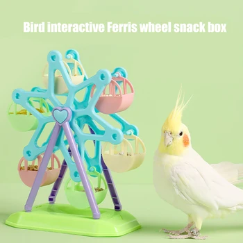 Pet Budgies Narve Finansuojančiojo Žaislas daug Paukščių Maitinimosi Mokymo Spalvinga Varantys mažo Dydžio Paukščiai Narve Dekoro Dropshipping