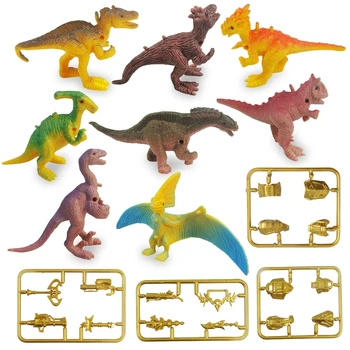 Rinkinys 8 Dinozaurai Gyvūnų Pasaulyje Žaisti Kūrimo Bloką Žaislas Plastiko .Dropship