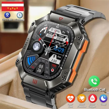 Smart Watch Vyrų 620mAh Didelis Baterijos Fitness Tracker Kompasas Širdies ritmo IP67 atsparus Vandeniui 