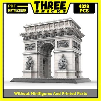 Ss Pastatas, Mūrinis Garsaus prancūzų Architektūros Arc De Triomphe Modelis Technologijų Blokuoti 