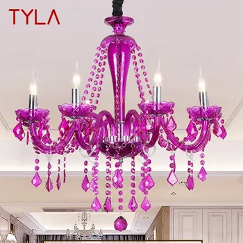 TYLA Europos Stilius Crystal Nepriklausomo Lempos Violetinė Žvakė, Lempa, Prabangus Gyvenamasis Kambarys, Restoranas, Kambarių Mergaičių Kambario Liustra