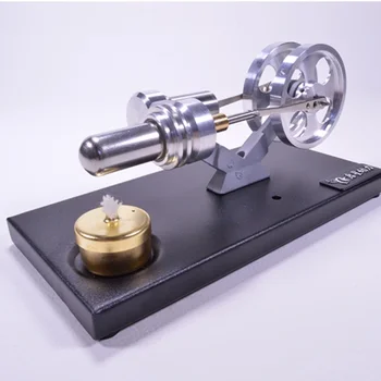 Vieno Cilindro Stirlingo Variklio Modelio Rinkinio Metalo Išorės Degimo Variklio Eksperimento Žaislo Modelis Dovana