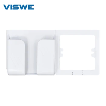 VISWE Super lengva naudotis mobiliojo telefono laikiklis / lentyna ES standartas sieninis elektros lizdas su usb elektros lizdą