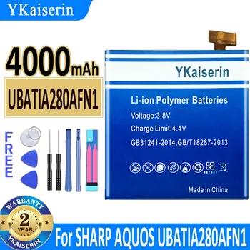 YKaiserin Naujas Pakaitinis Akumuliatorius 4000mAh UBATIA280AFN1 Baterija Sharp Aquos R / SH-03J / SHV39 / 605SH Batterij + Kelio NR.