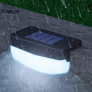 YzzKoo LED Saulės Laiptų Šviesos Vandeniui Lauko Sodo Ištrauka Kiemas, Terasa Atitvaro Žingsnis Šviesos Kraštovaizdžio Šviesos